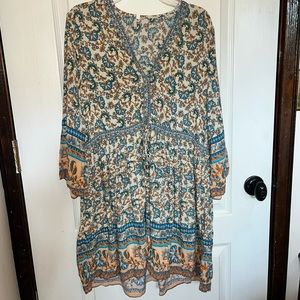 SHEIN Long Sleeve Mini Dress Size M